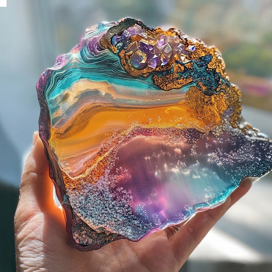 Resin Geode Art Date