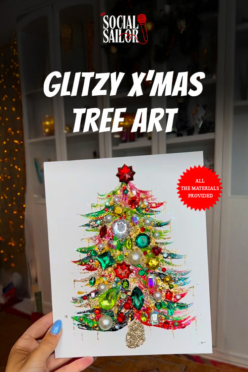 Glitzy X'Mas Tree Art - Mumbai
