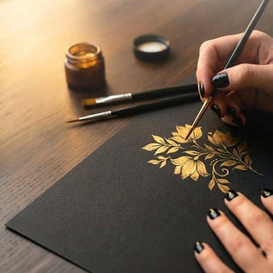 Gold Foil Art Date