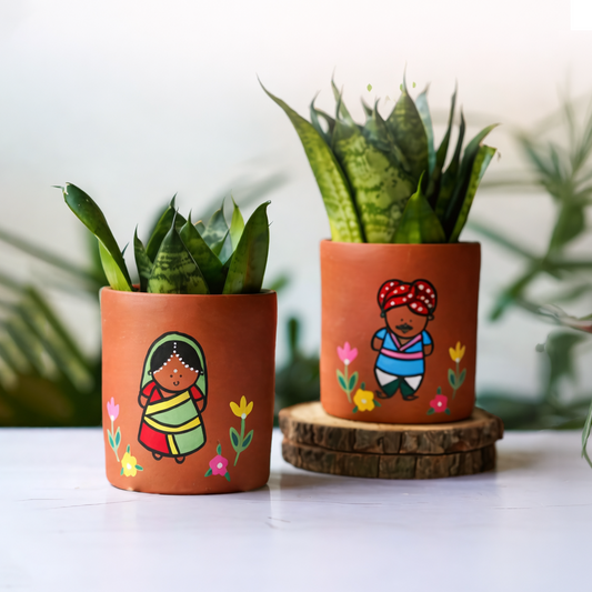 Mini Clay Planters