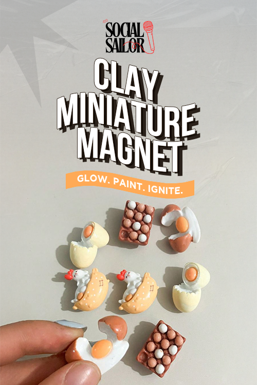 Clay Miniature Magnet Date