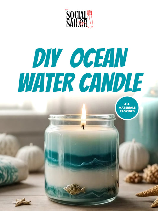 DIY  Ocean Water Candle