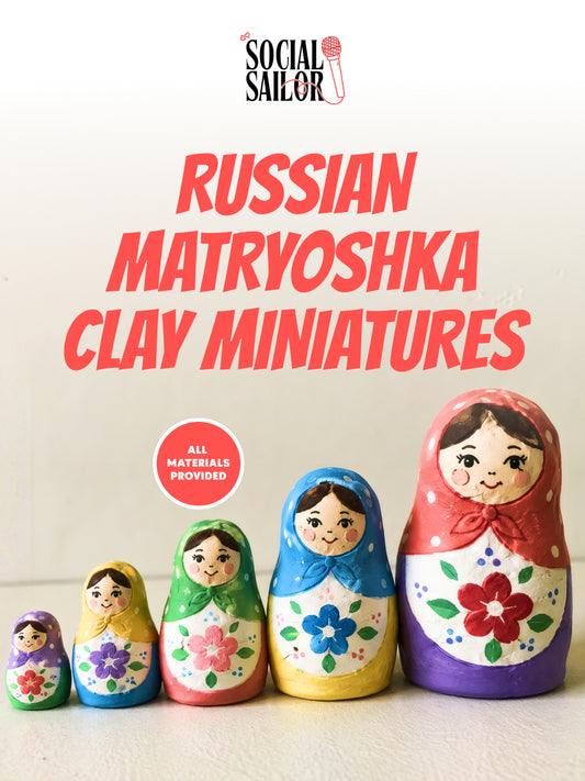 Russian Matryoshka Clay Miniatures