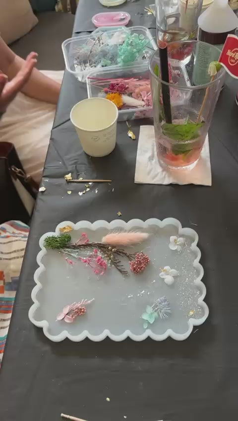 Floral Resin Art Date for Couples & Friends